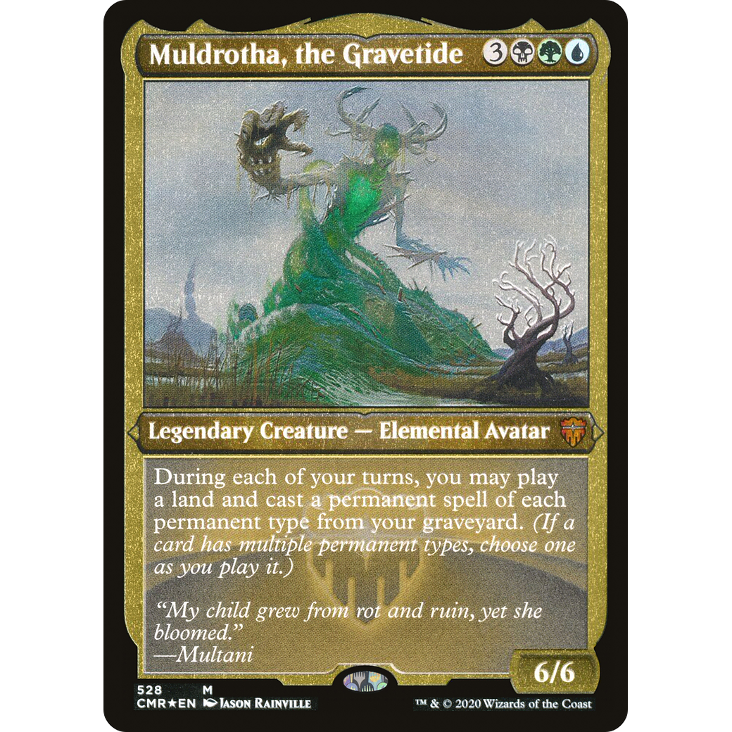 Muldrotha, the Gravetide (Foil Etched) (CMR-528) - Commander Legends Foil