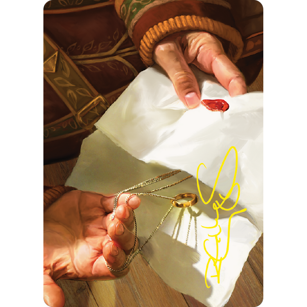 Bilbo's Ring // Bilbo's Ring (ALTR-037) - Tales of Middle-earth Art Series (Borderless) Foil