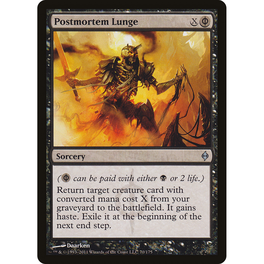 Postmortem Lunge (NPH-070) - New Phyrexia Foil