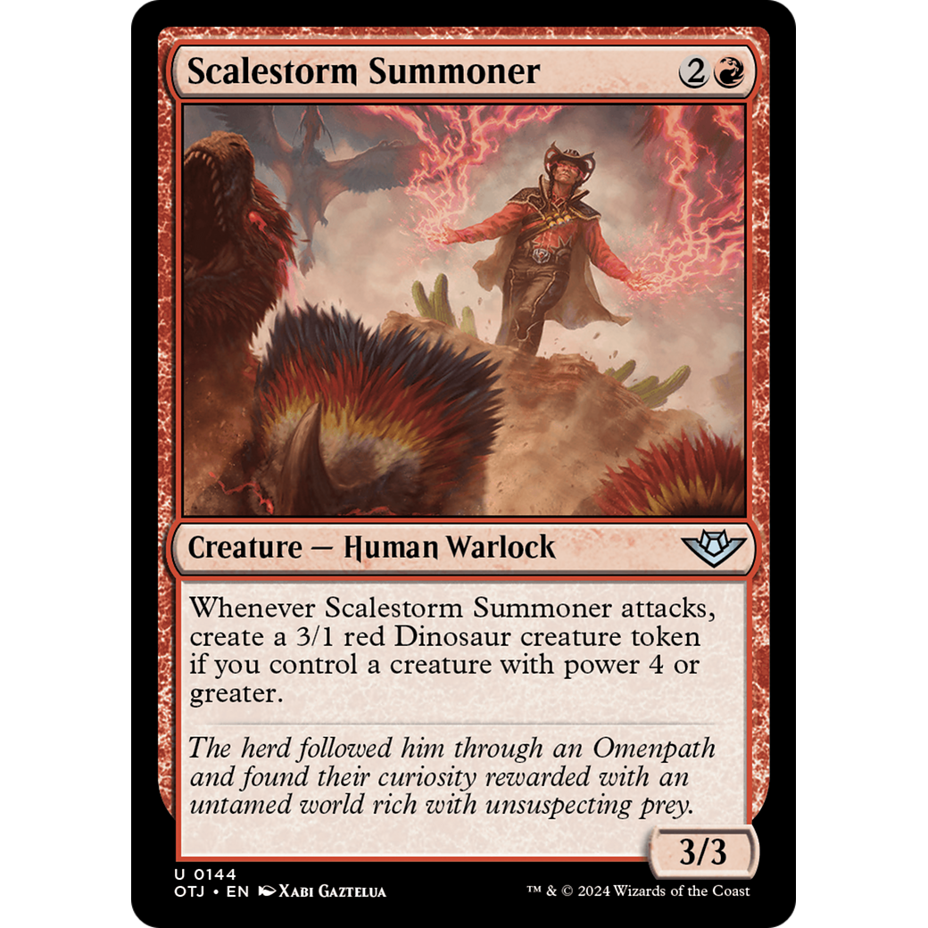 Scalestorm Summoner (OTJ-144) - Outlaws of Thunder Junction Foil