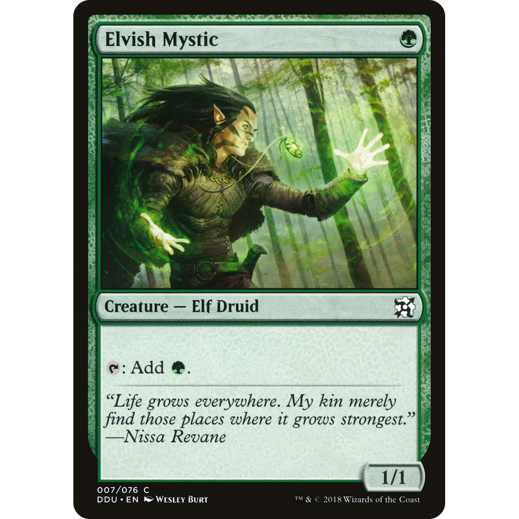 Elvish Mystic (DDU-007) - Duel Decks: Elves vs. Inventors