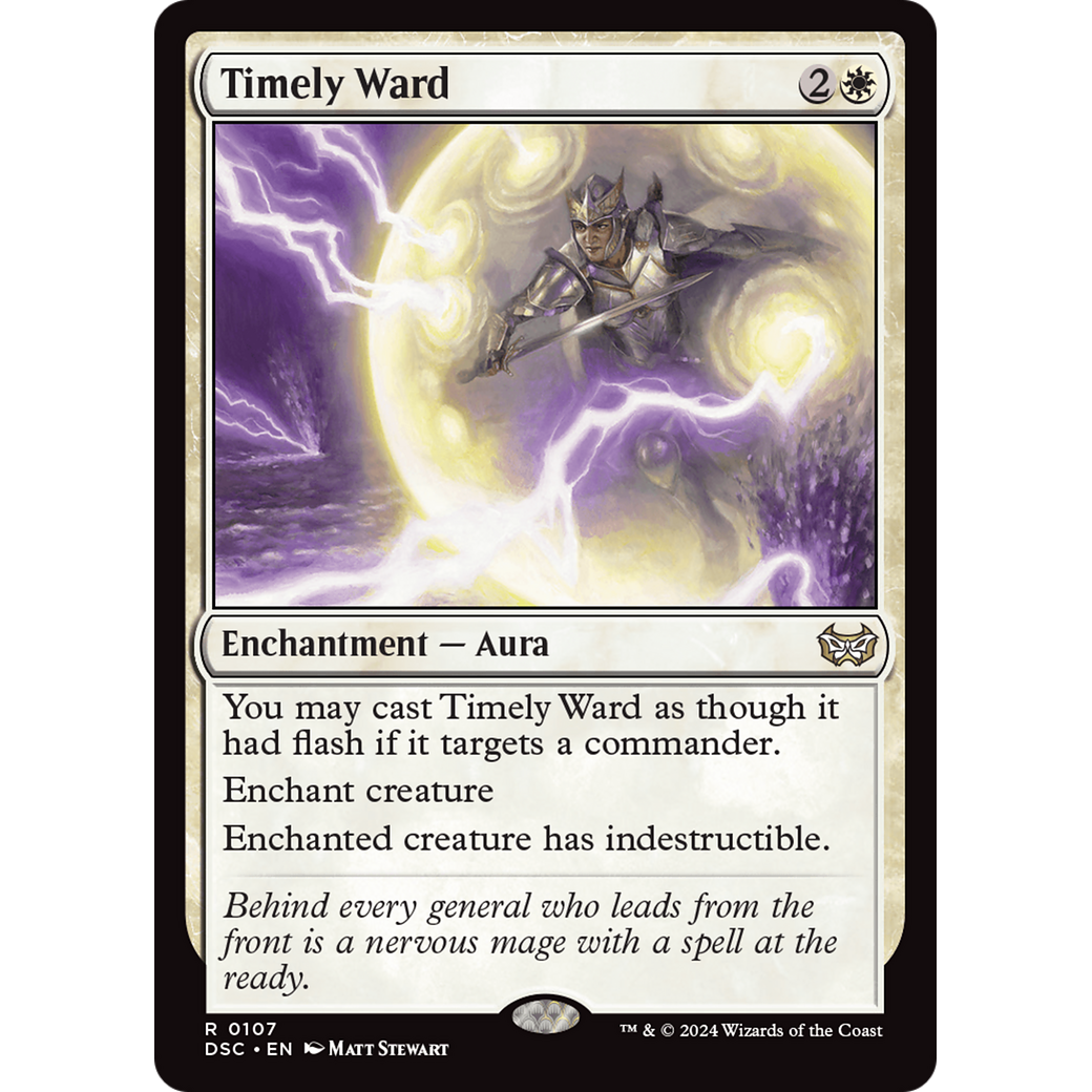 Timely Ward (DSC-107) - Duskmourn: House of Horror Commander