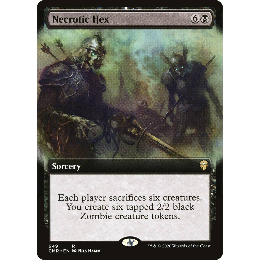 Necrotic Hex (Extended Art) (CMR-649) - Commander Legends: (Extended Art) Foil