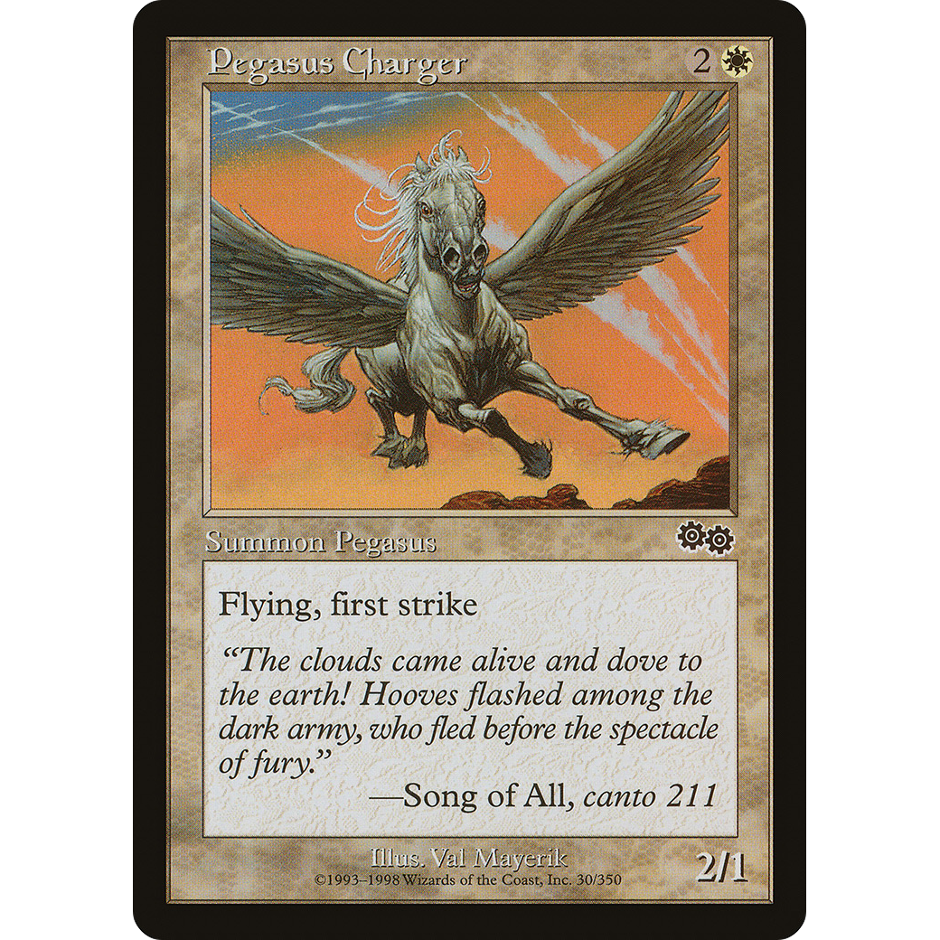 Pegasus Charger (USG-030) - Urza's Saga