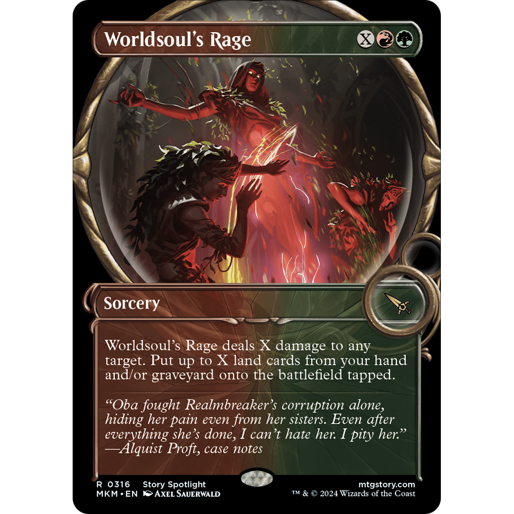 Worldsoul's Rage (MKM-316) - Murders at Karlov Manor: (Showcase) Foil