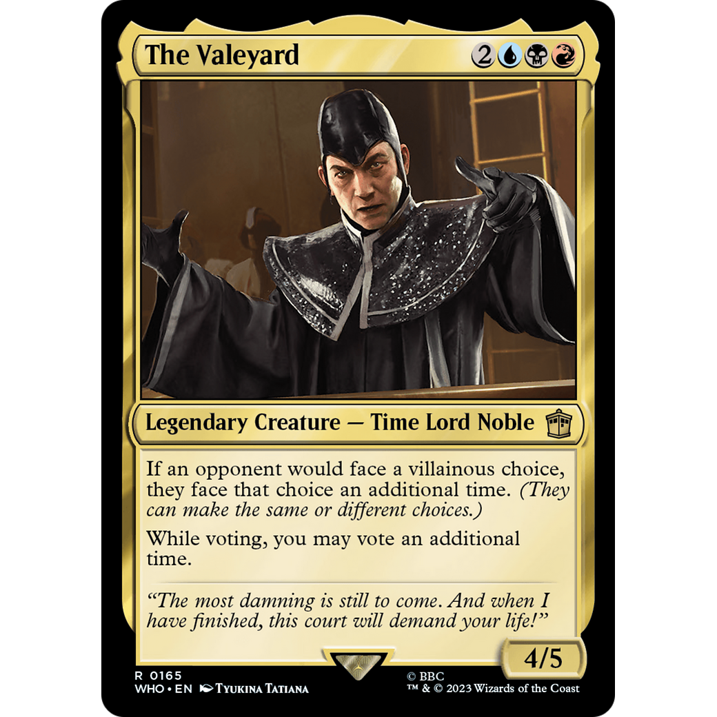 The Valeyard (WHO-165) - Doctor Who Foil