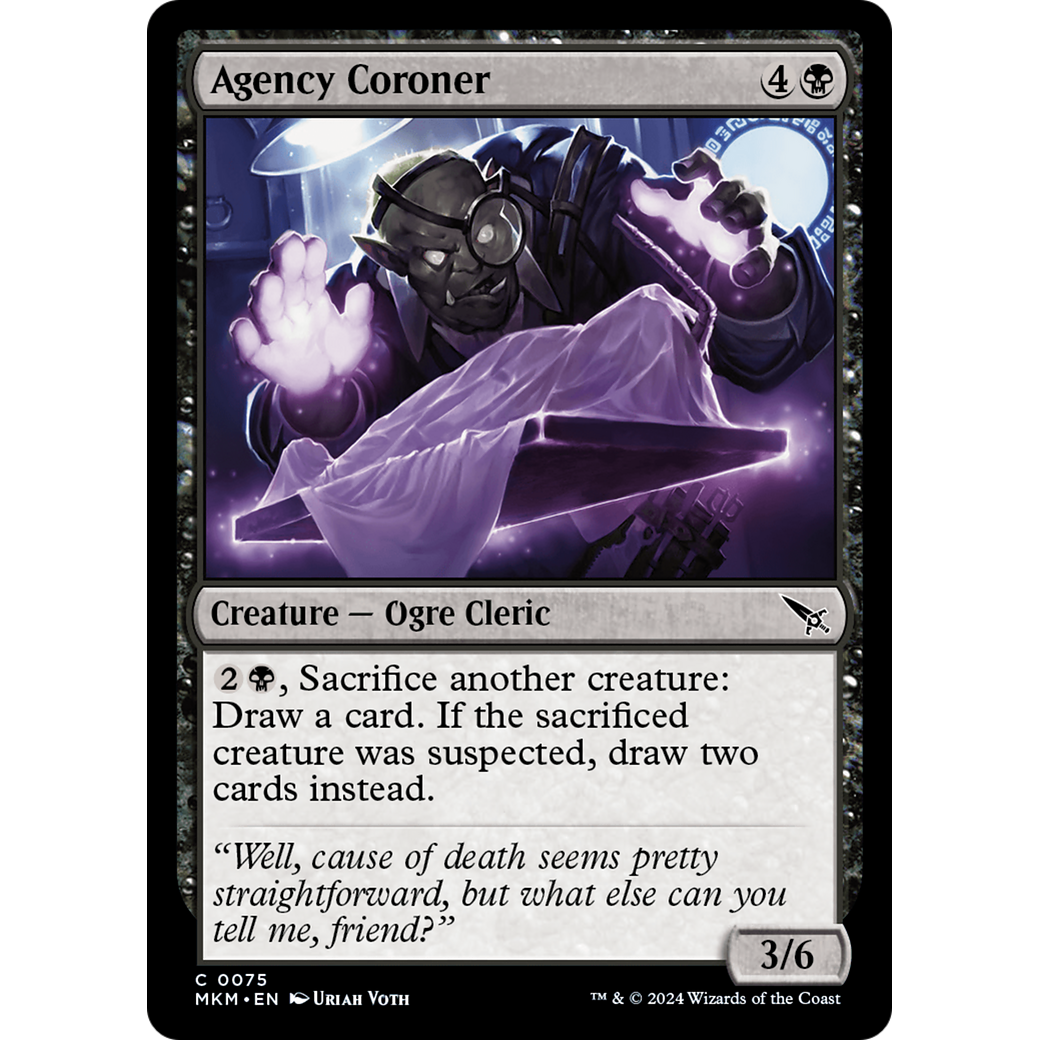 Agency Coroner (MKM-075) - Murders at Karlov Manor Foil