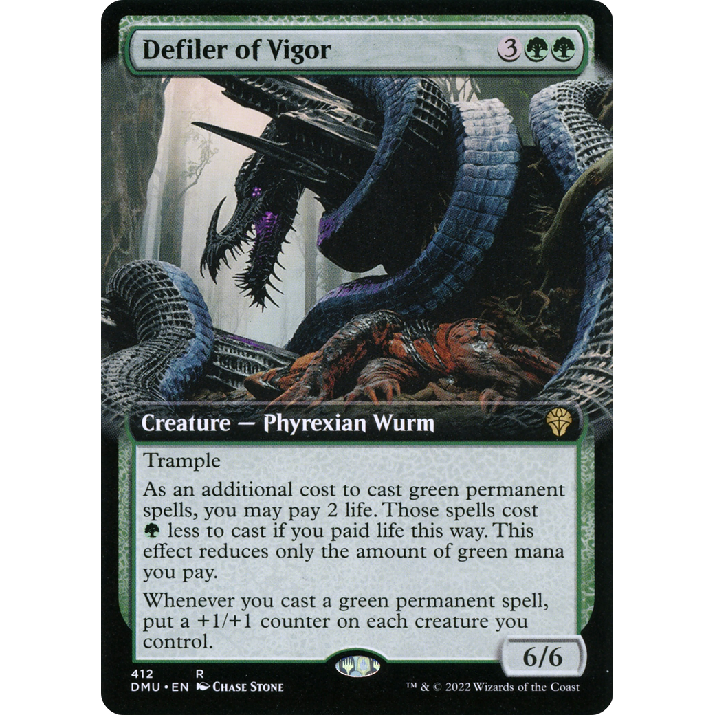 Defiler of Vigor (Extended Art) (DMU-412) - Dominaria United: (Extended Art) Foil