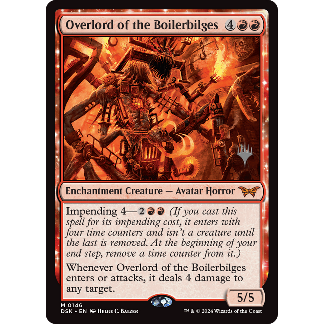 Overlord of the Boilerbilges (PPDSK-146P) - Duskmourn: House of Horror Promos: (enchantment) Foil