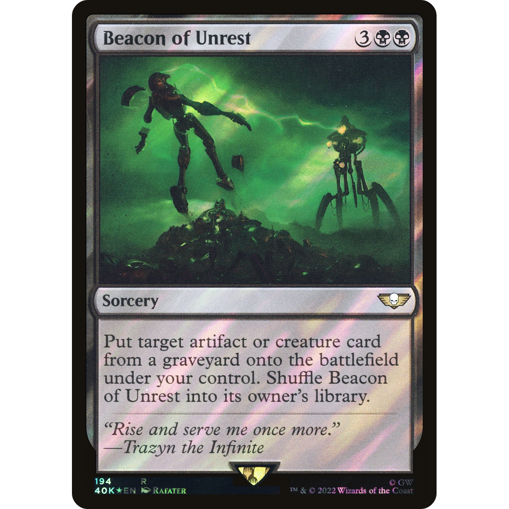 Beacon of Unrest (40K-194) - Warhammer 40,000 Commander Foil