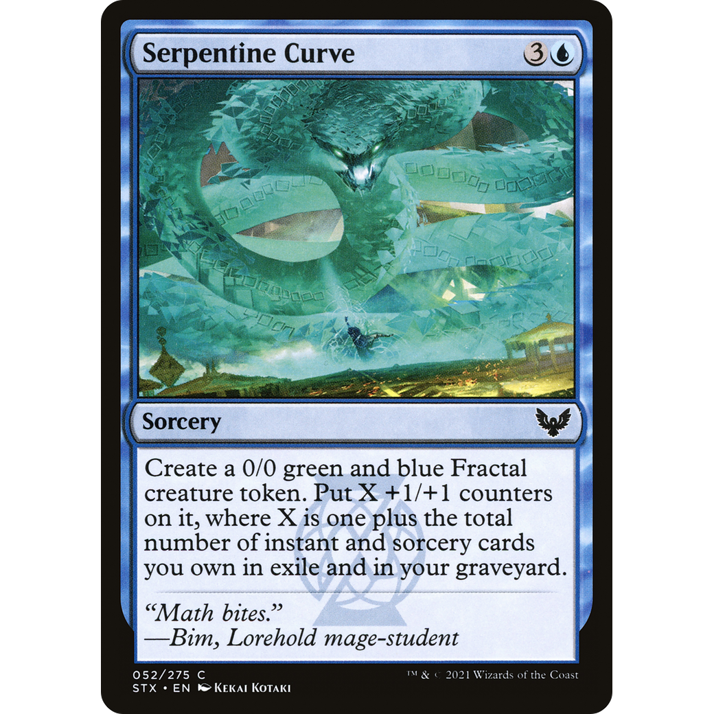 Serpentine Curve (STX-052) - Strixhaven: School of Mages Foil
