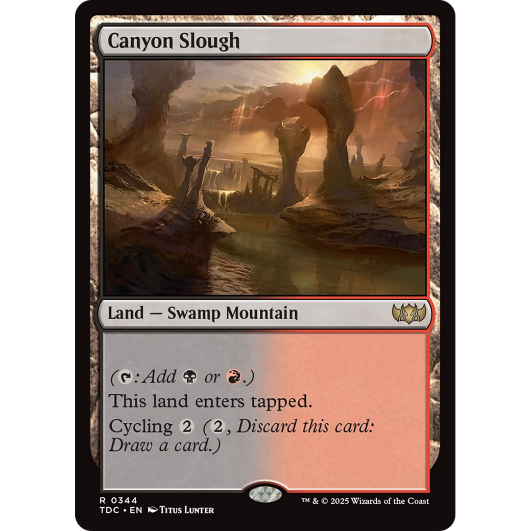 Canyon Slough (TDC-344) - Commander: Tarkir: Dragonstorm