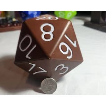 Big Foam Dice 4 inch D20's (11 colors) by Zucati: Red