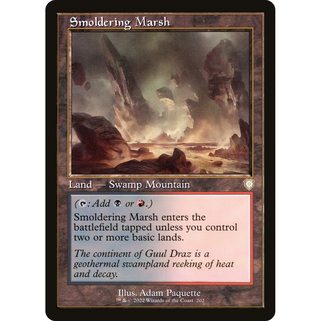 Smoldering Marsh (Retro Frame) (BRC-202) - The Brothers' War Commander