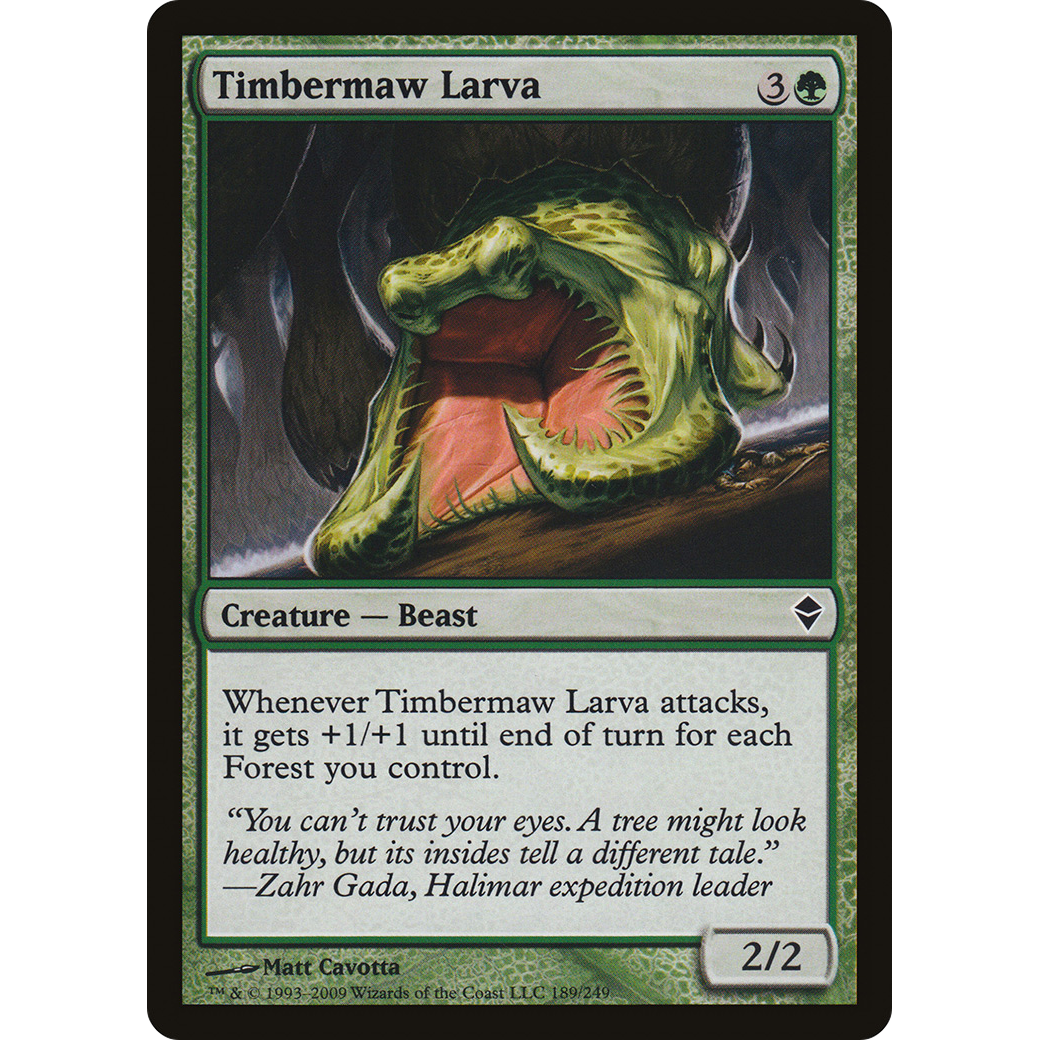 Timbermaw Larva (ZEN-189) - Zendikar Foil