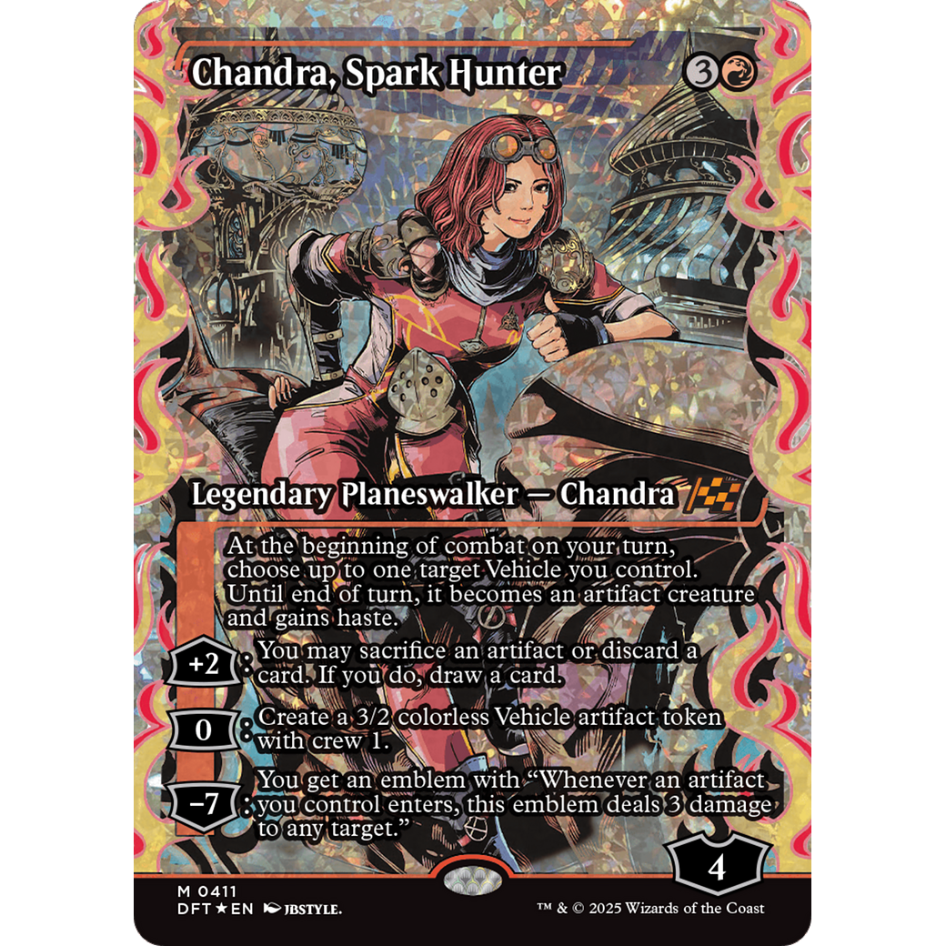 Chandra, Spark Hunter (DFT-411) - Aetherdrift: (Showcase) Foil