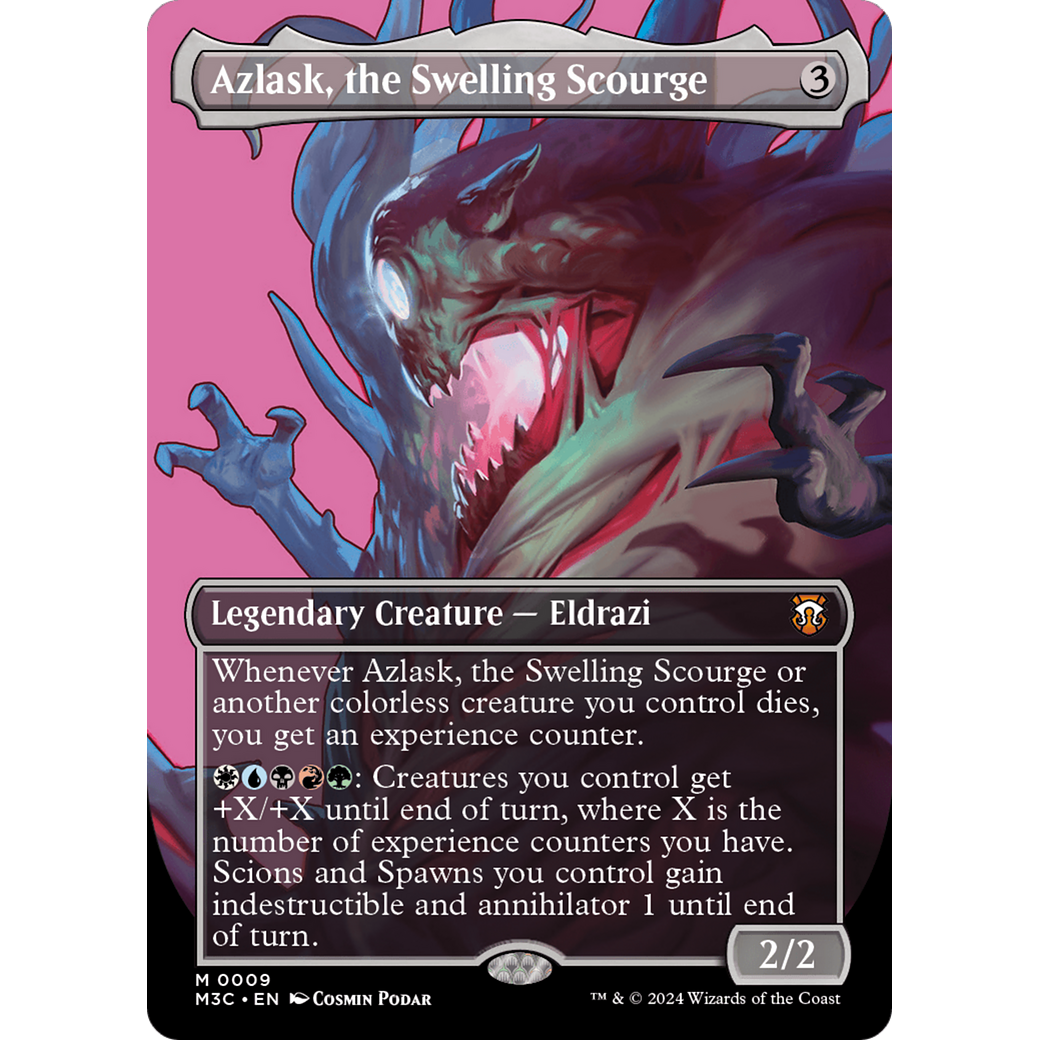 Azlask, the Swelling Scourge (M3C-009) - Modern Horizons 3 Commander (Borderless) Foil