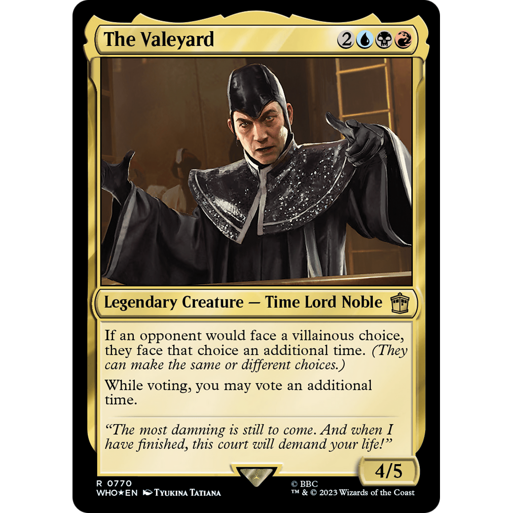 The Valeyard (Surge Foil) (WHO-770) - Doctor Who Foil