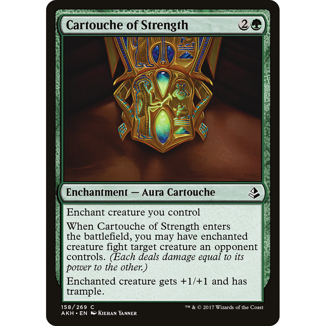 Cartouche of Strength (AKH-158) - Amonkhet Foil