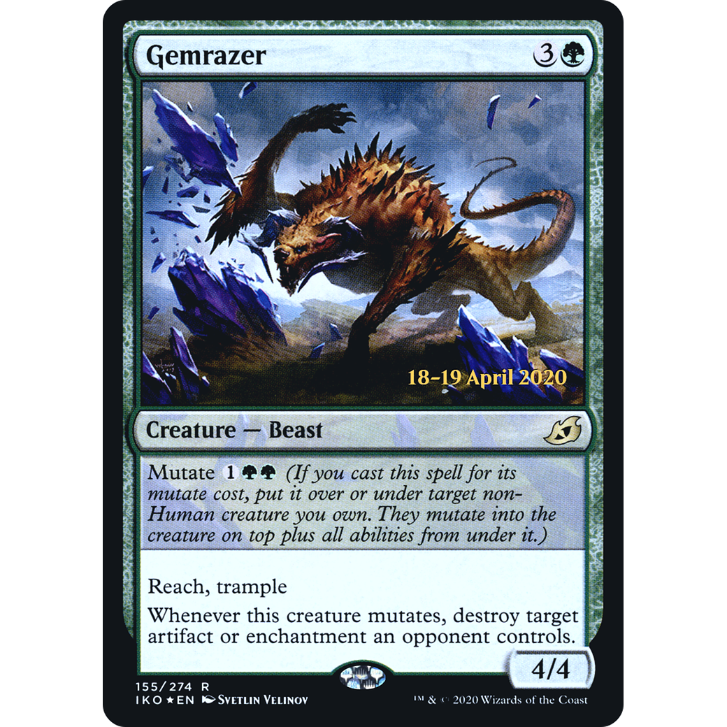 Gemrazer (PRE-155) - Ikoria: Lair of Behemoths Promos Foil