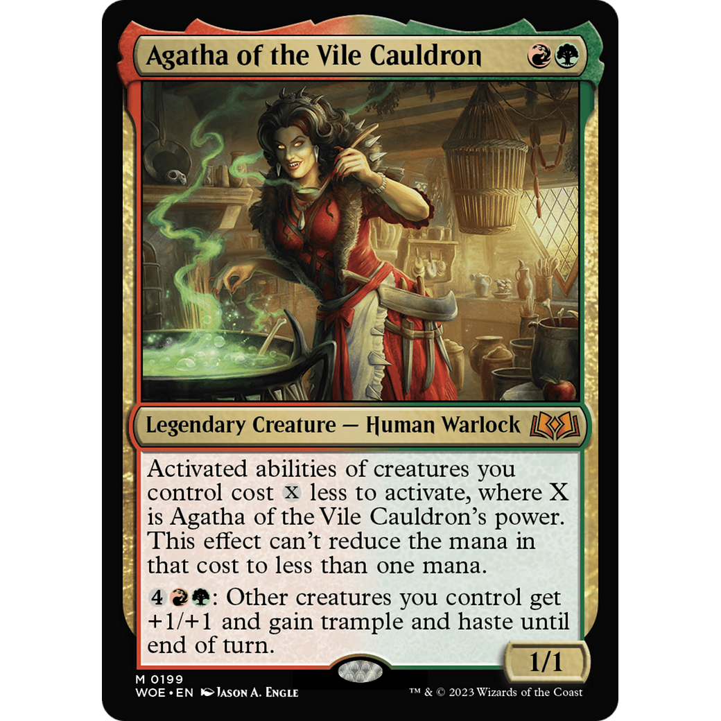 Agatha of the Vile Cauldron (WOE-199) - Wilds of Eldraine Foil