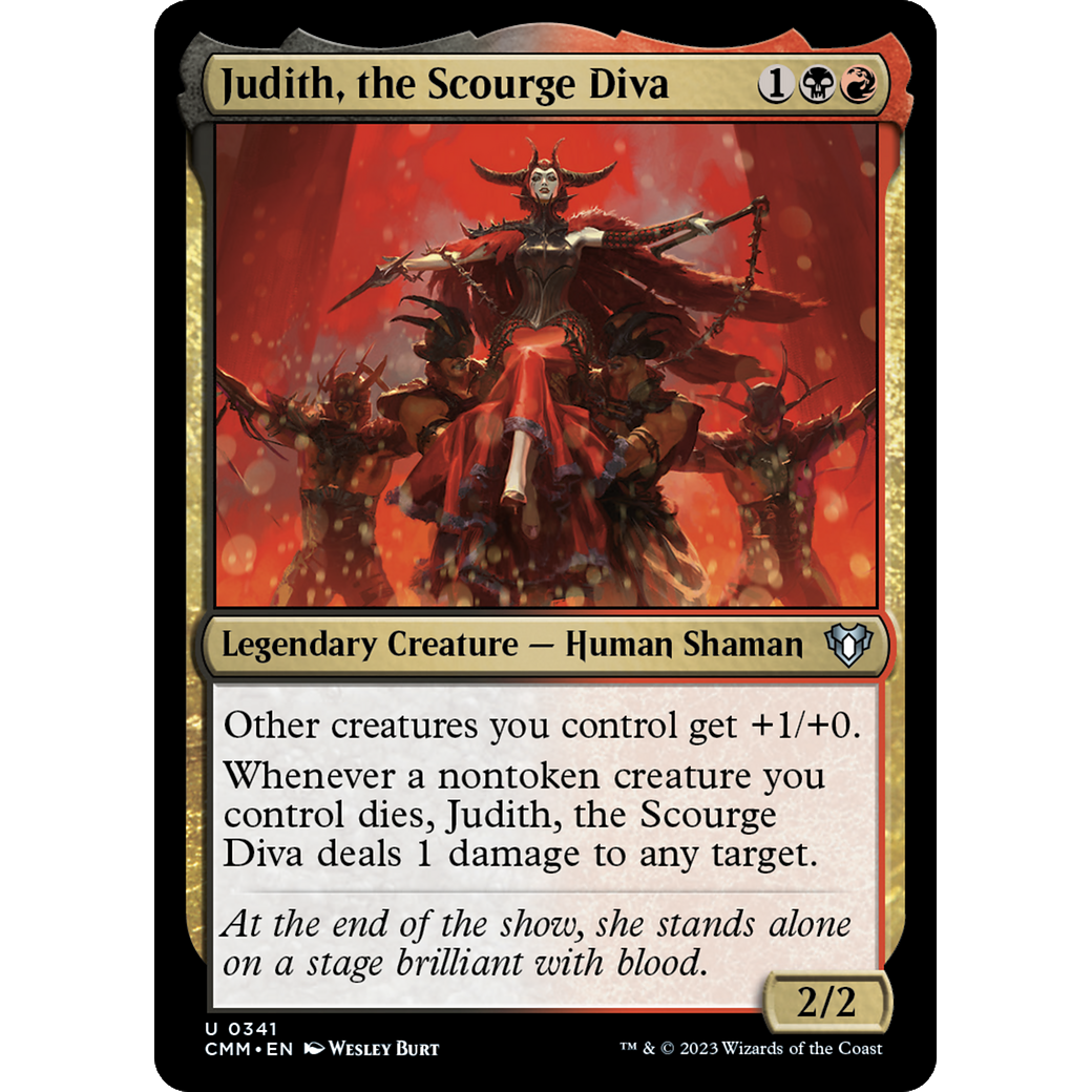 Judith, the Scourge Diva (CMM-341) - Commander Masters Foil