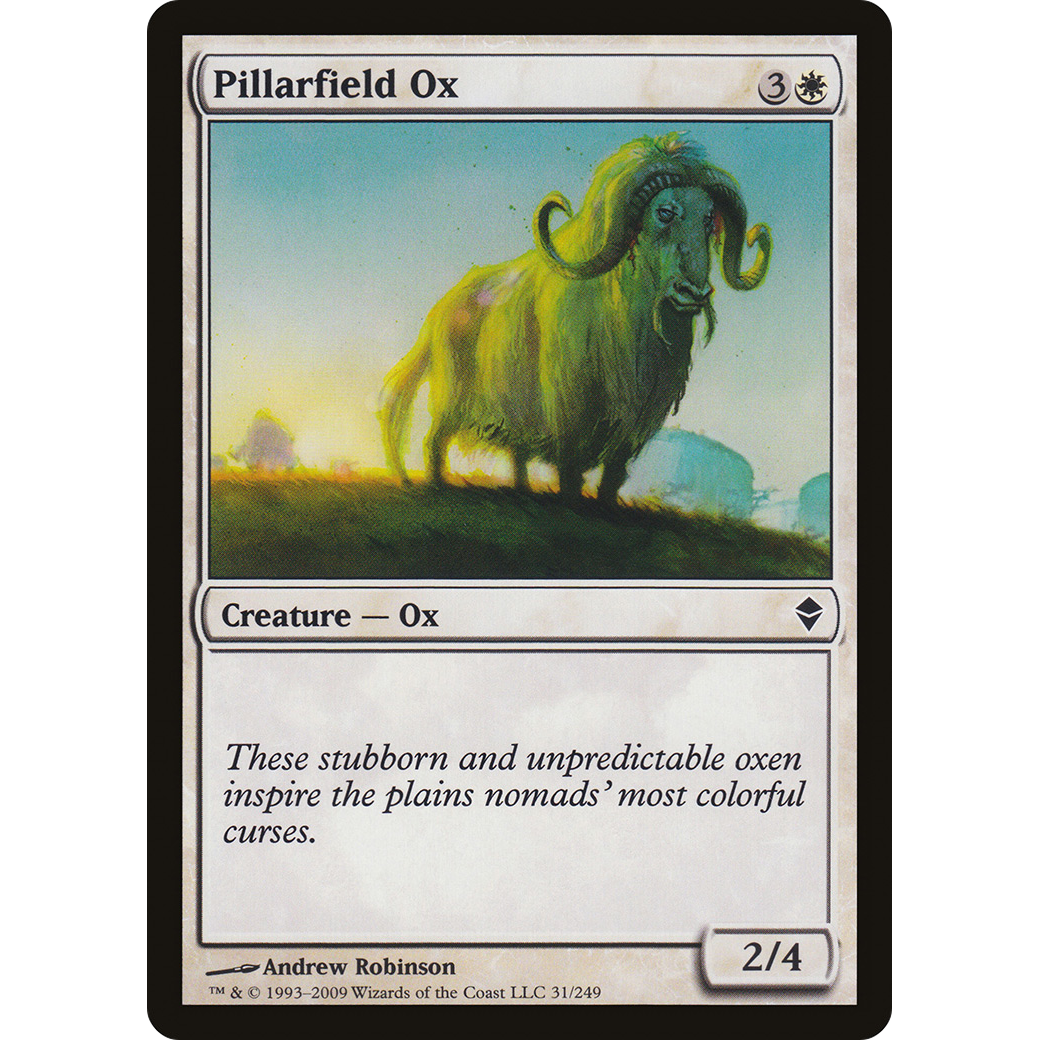 Pillarfield Ox (ZEN-031) - Zendikar Foil