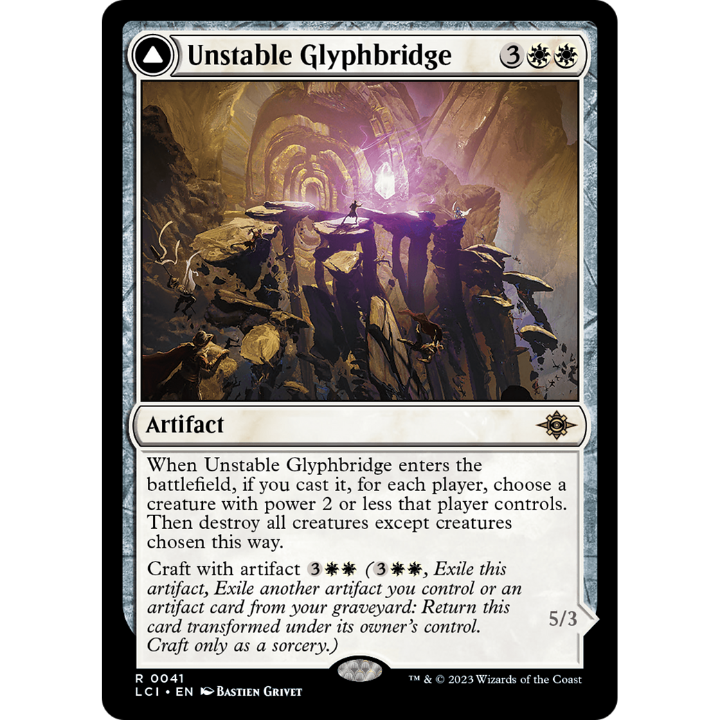 Unstable Glyphbridge // Sandswirl Wanderglyph (LCI-041) - The Lost Caverns of Ixalan Foil