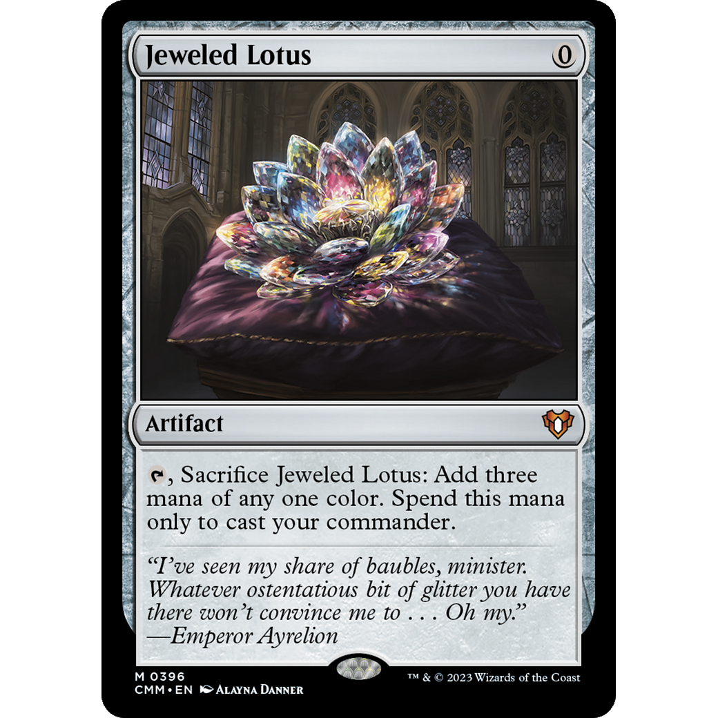 Jeweled Lotus (CMM-396) - Commander Masters Foil