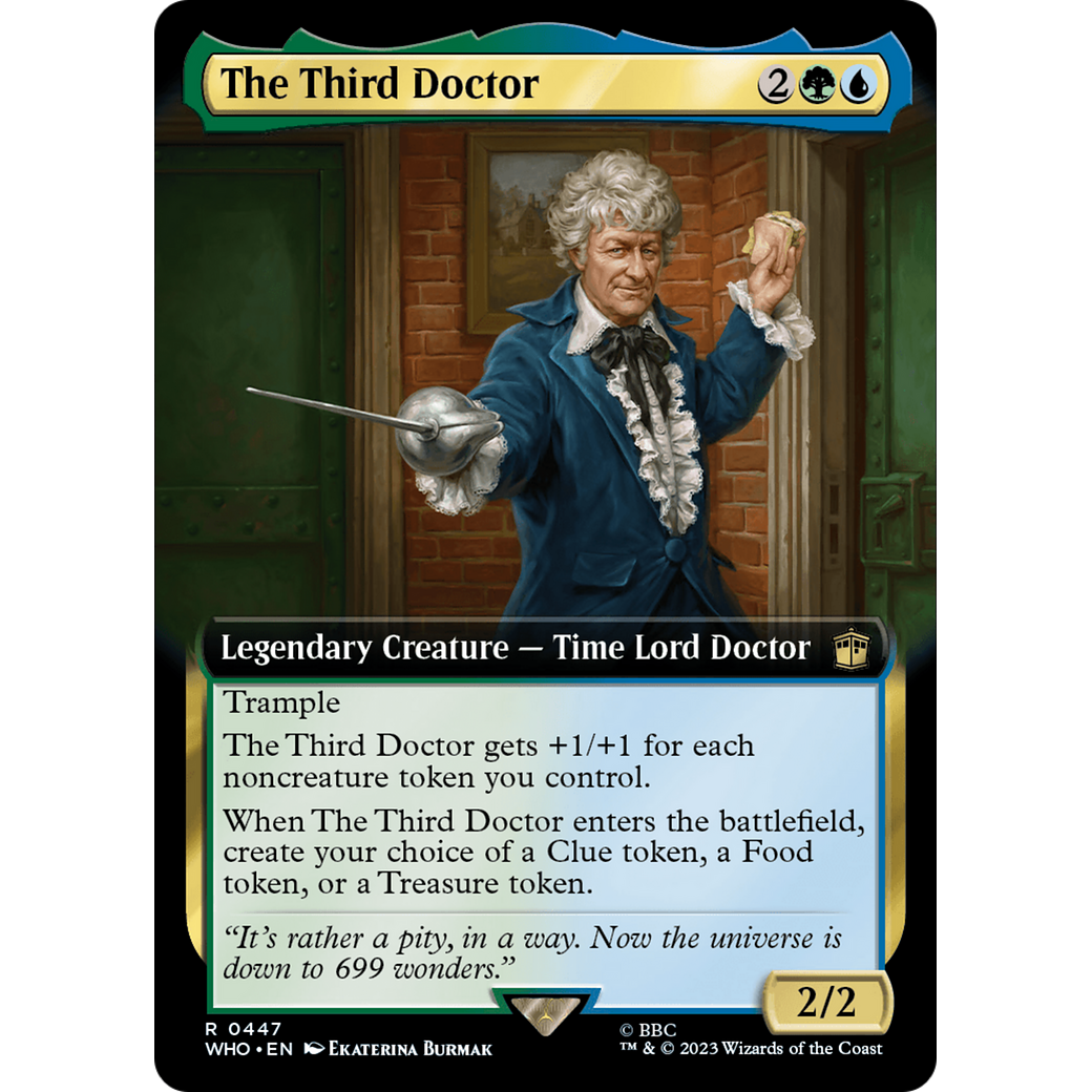 The Third Doctor (Extended Art) (WHO-447) - Doctor Who: (Extended Art) Foil