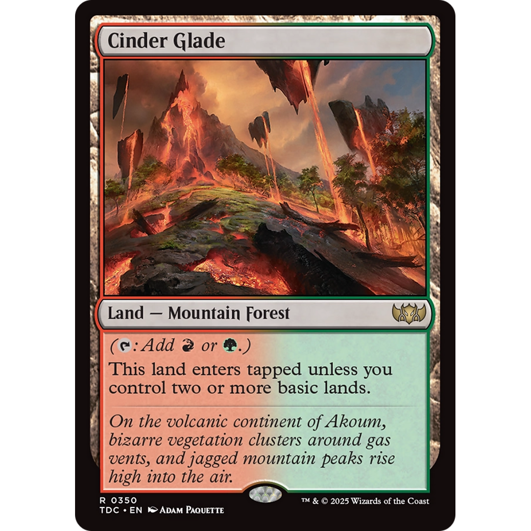 Cinder Glade (TDC-350) - Commander: Tarkir: Dragonstorm