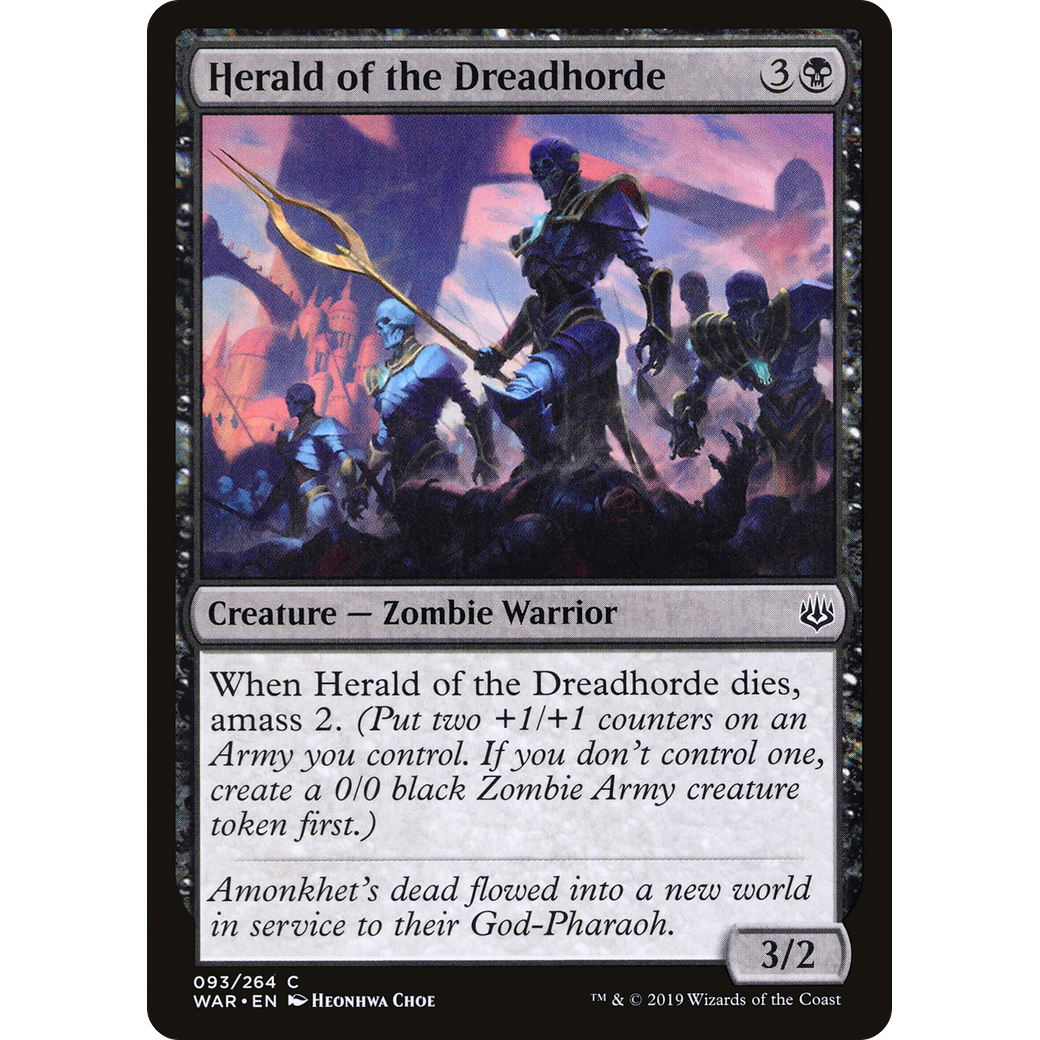 Herald of the Dreadhorde (WAR-093) - War of the Spark Foil