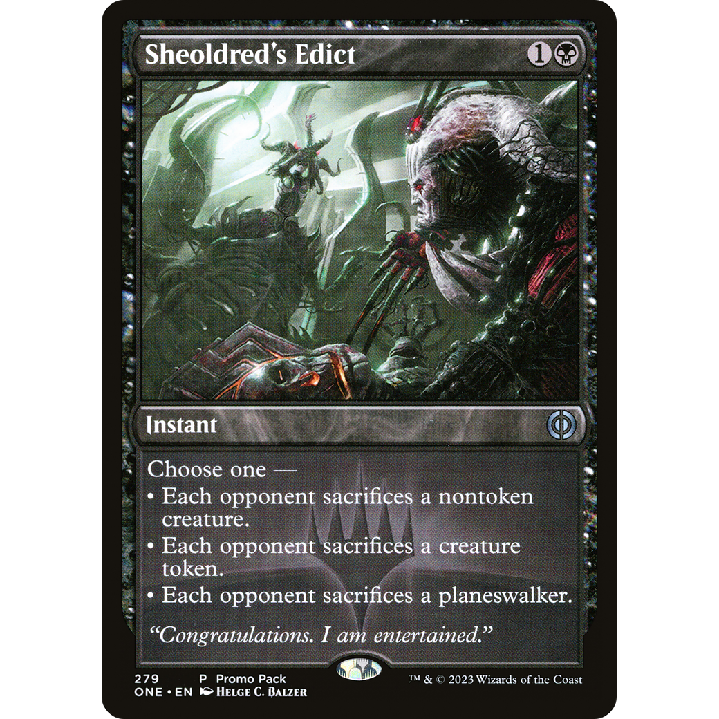 Sheoldred's Edict (PPONE-279) - Phyrexia: All Will Be One Foil