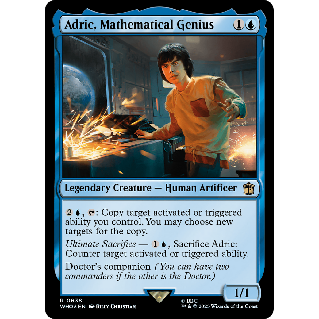 Adric, Mathematical Genius (Surge Foil) (WHO-638) - Doctor Who Foil