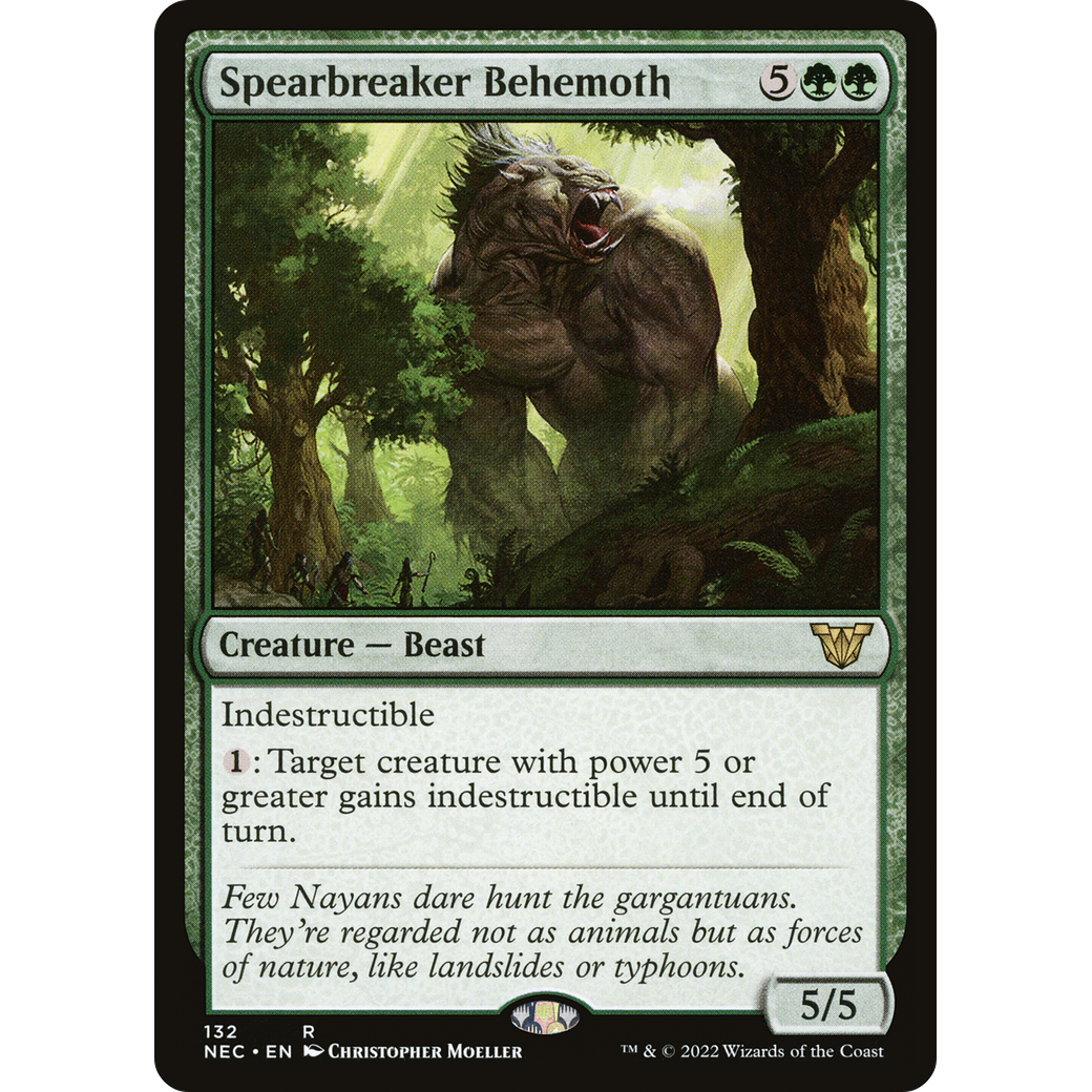 Spearbreaker Behemoth (NEC-132) - Neon Dynasty Commander