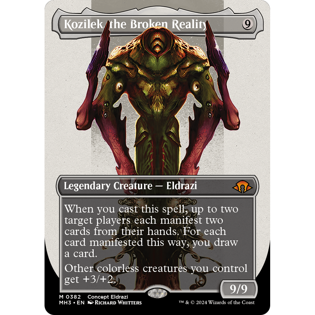 Kozilek, the Broken Reality (MH3-382) - Modern Horizons 3 (Borderless)