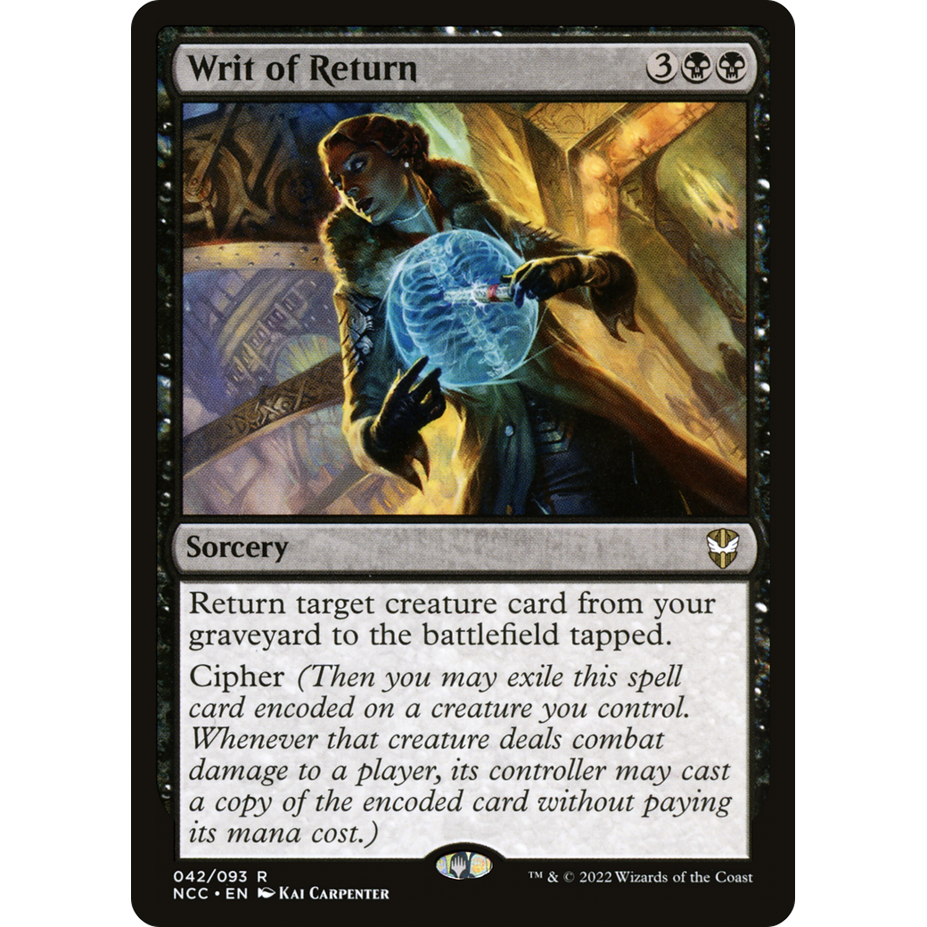 Writ of Return (NCC-042) - New Capenna Commander