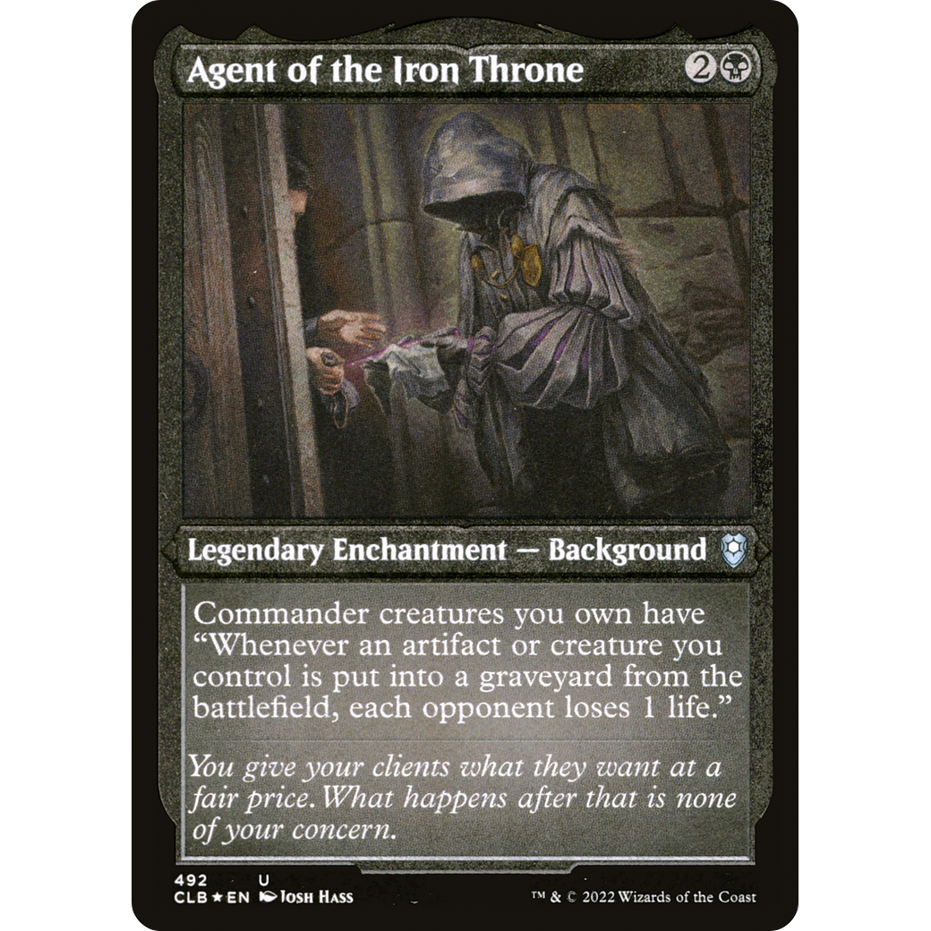 Agent of the Iron Throne (CLB-492) - Commander Legends: Battle for Baldur's Gate Etched Foil