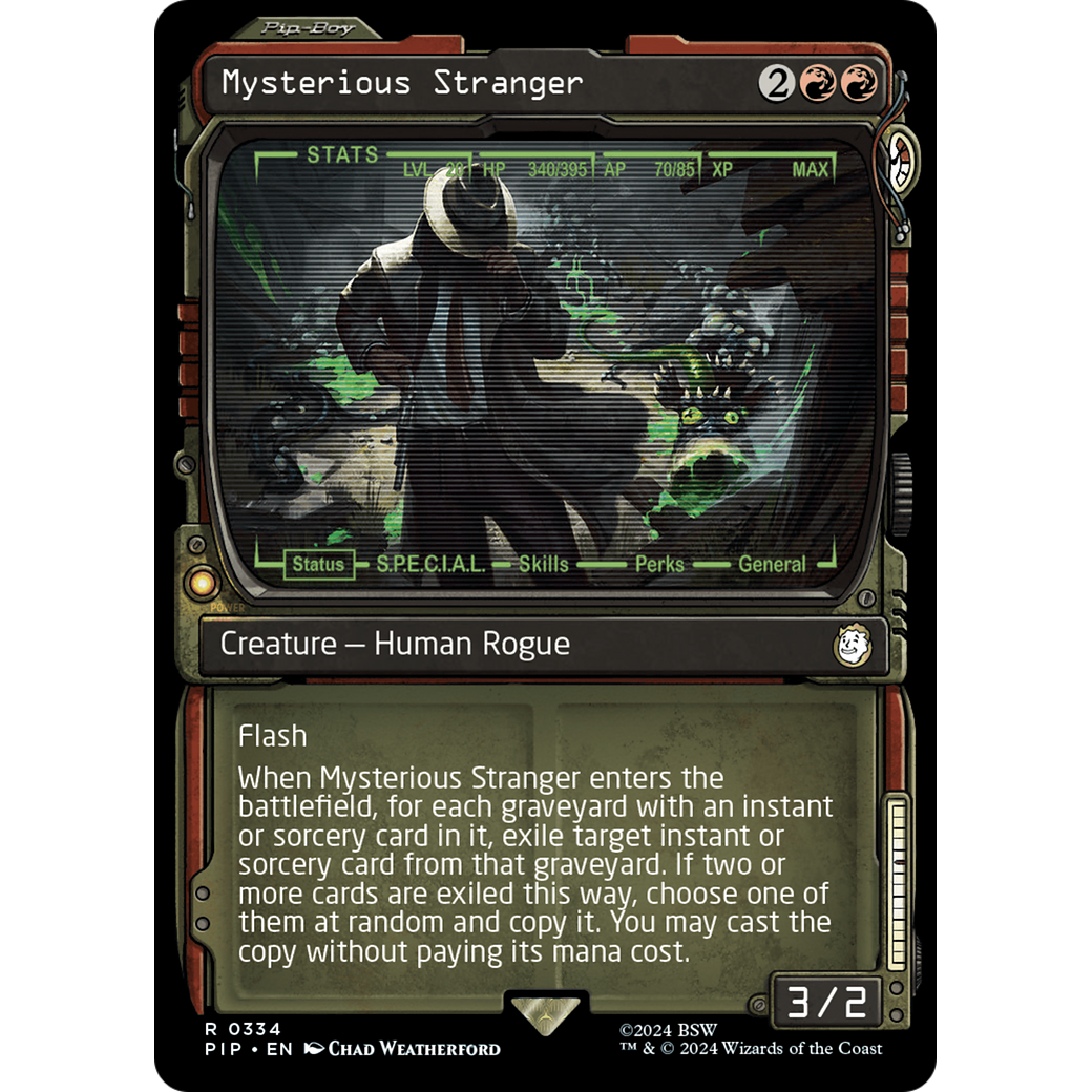 Mysterious Stranger (PIP-334) - Fallout: (Showcase) Foil