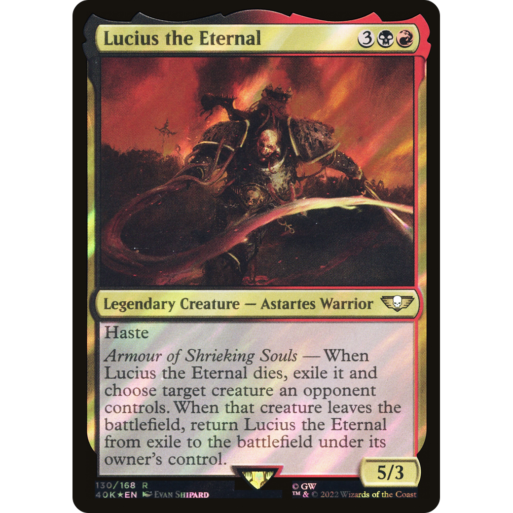 Lucius the Eternal (40K-130) - Warhammer 40,000 Commander Foil