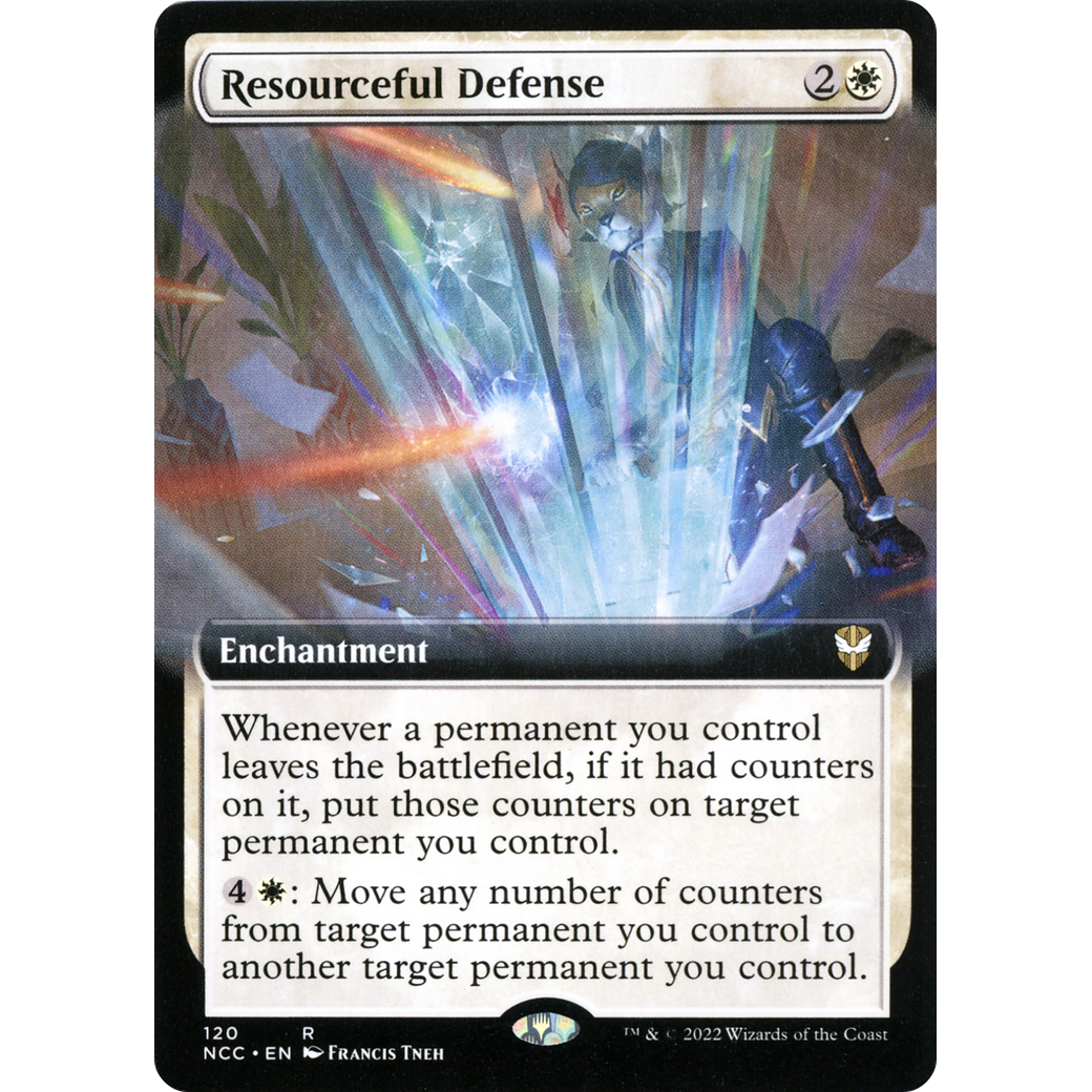 Resourceful Defense (Extended Art) (NCC-120) - New Capenna Commander: (Extended Art)