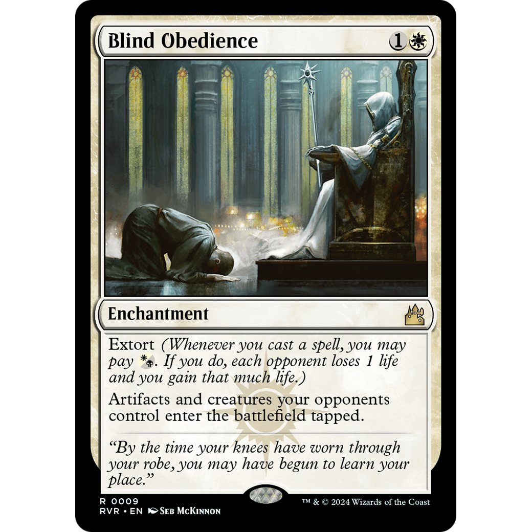 Blind Obedience (RVR-009) - Ravnica Remastered Foil