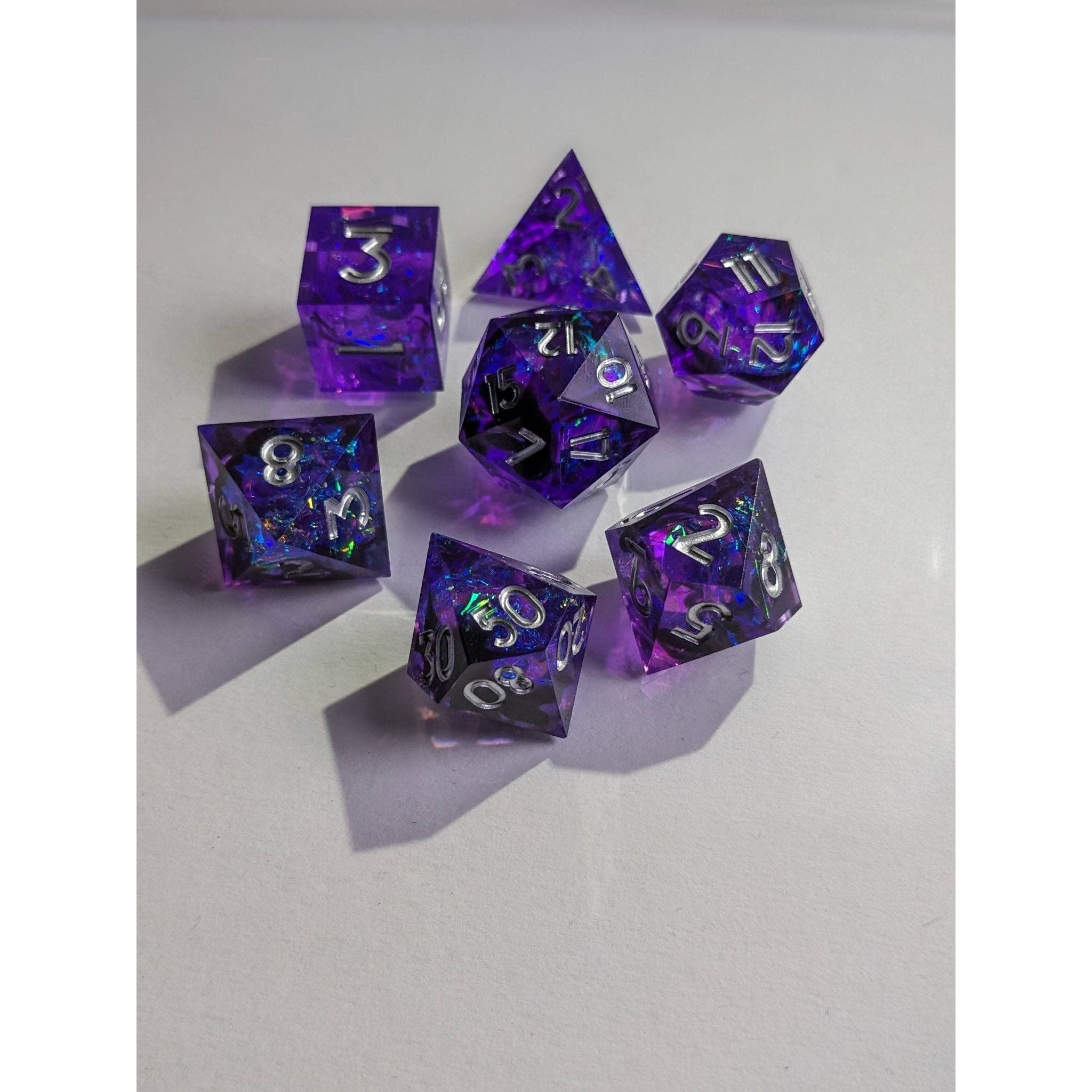 Mystic Nebula - 7 Piece Luxury D&D Dice Set