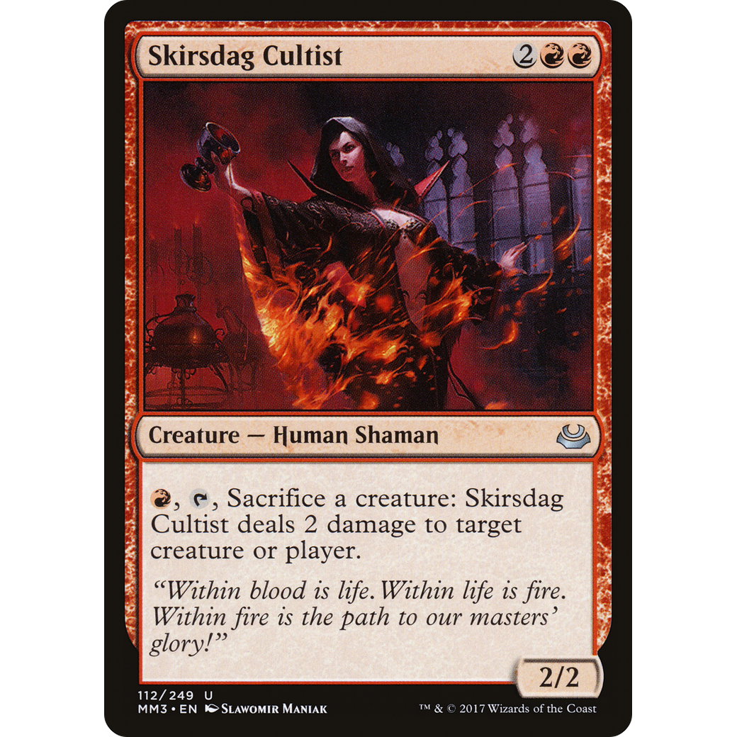 Skirsdag Cultist (MM3-112) - Modern Masters 2017 Foil
