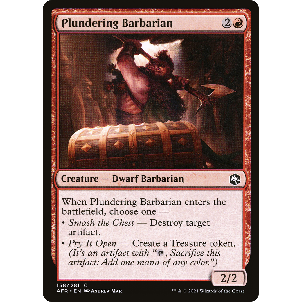 Plundering Barbarian (AFR-158) - Adventures in the Forgotten Realms Foil