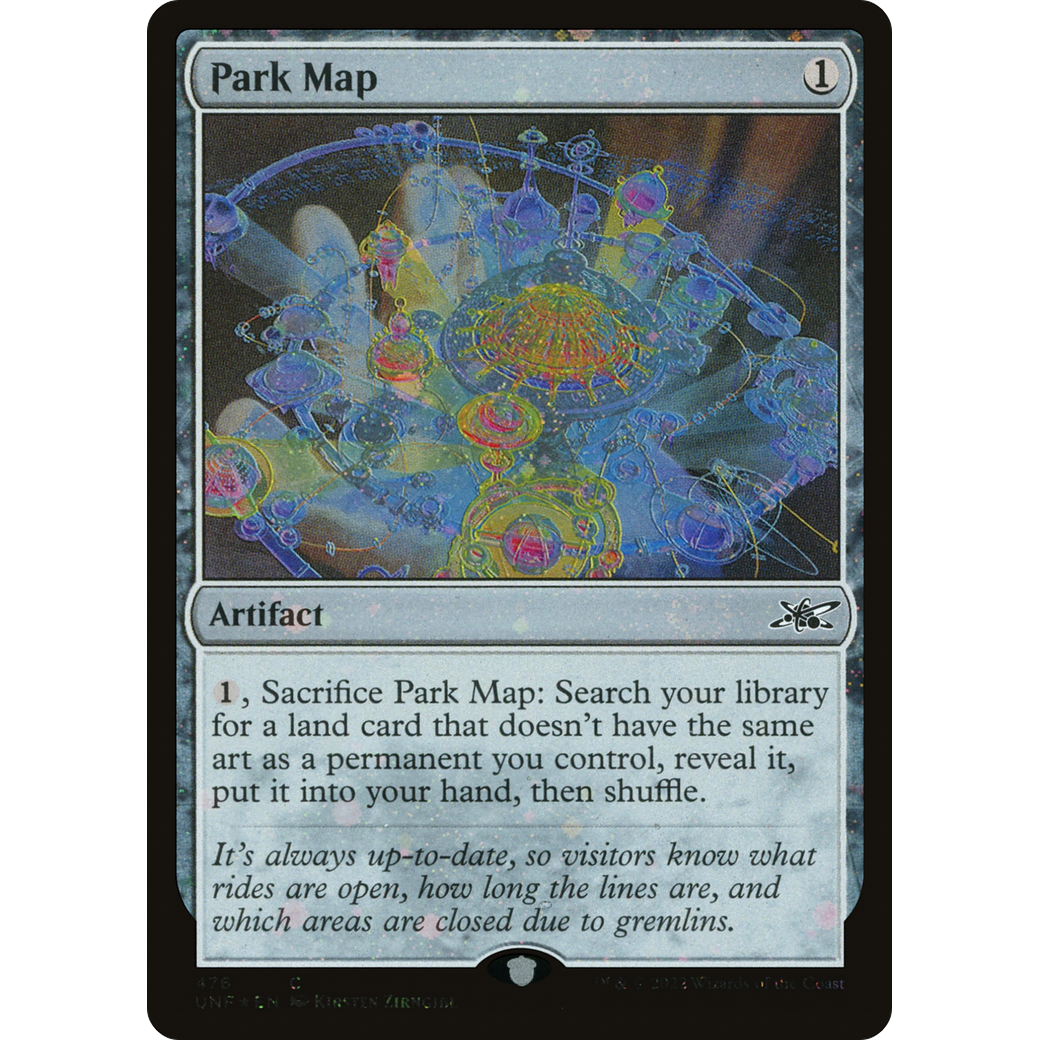Park Map (Galaxy Foil) (UNF-476) - Unfinity Foil