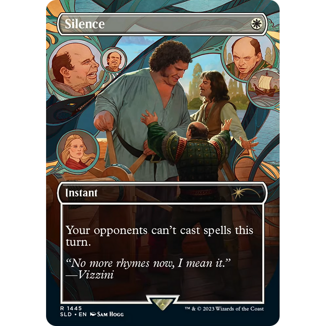 Silence (1445) (SLD-1445) - Secret Lair Drop (Borderless) Foil