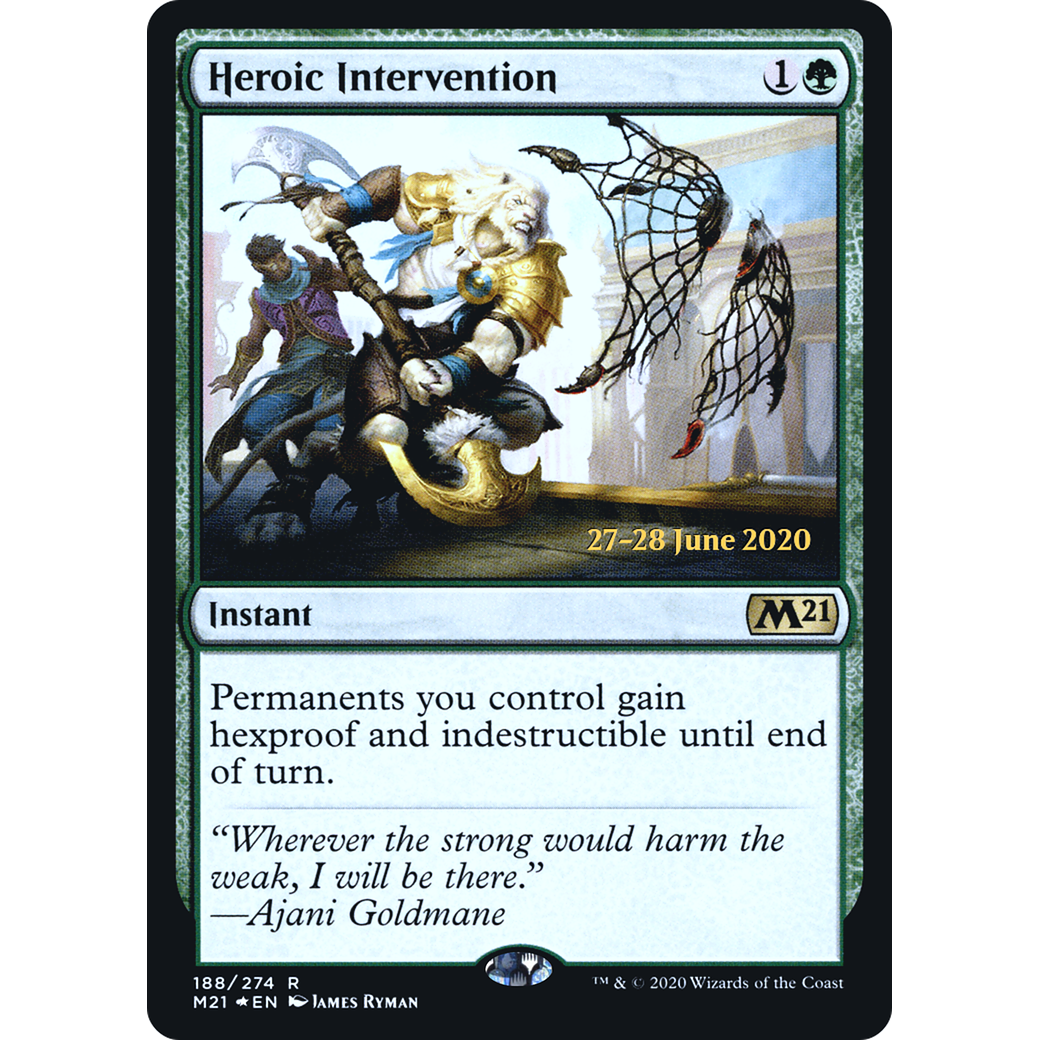 Heroic Intervention (M21) (PRE-188) - Core Set 2021 Promos Foil