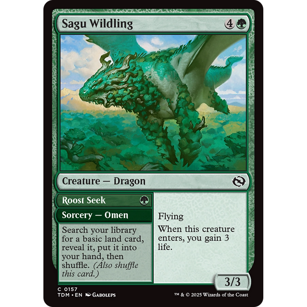 Sagu Wildling // Roost Seek (TDM-157) - Tarkir: Dragonstorm Foil