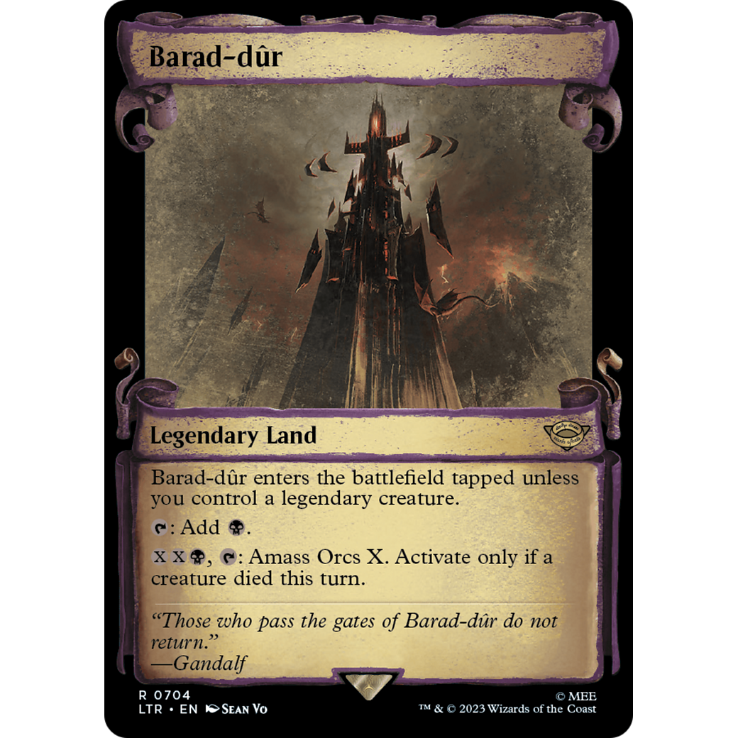 Barad-dûr (LTR-704) - The Lord of the Rings: Tales of Middle-earth: (Showcase) Foil